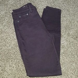 Skinny high rise jeans